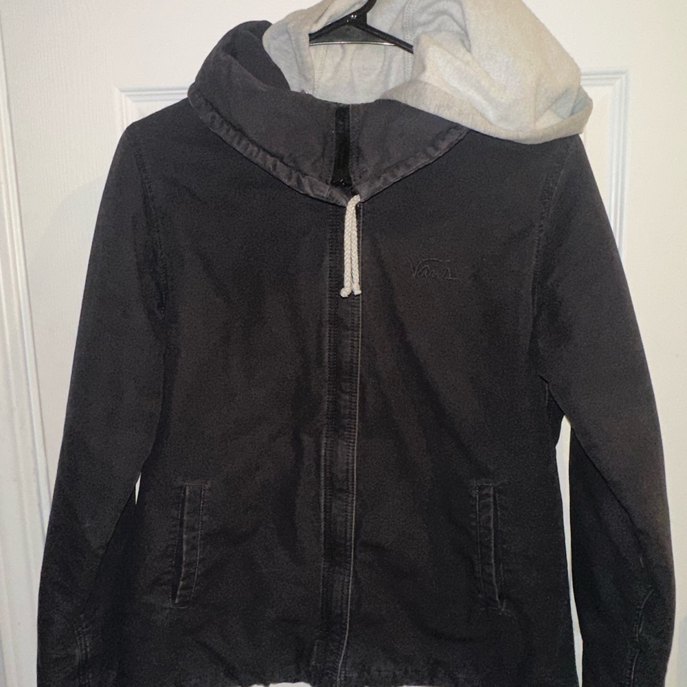 Vans Dark Grey Hooded Jacket with Insulated Lining